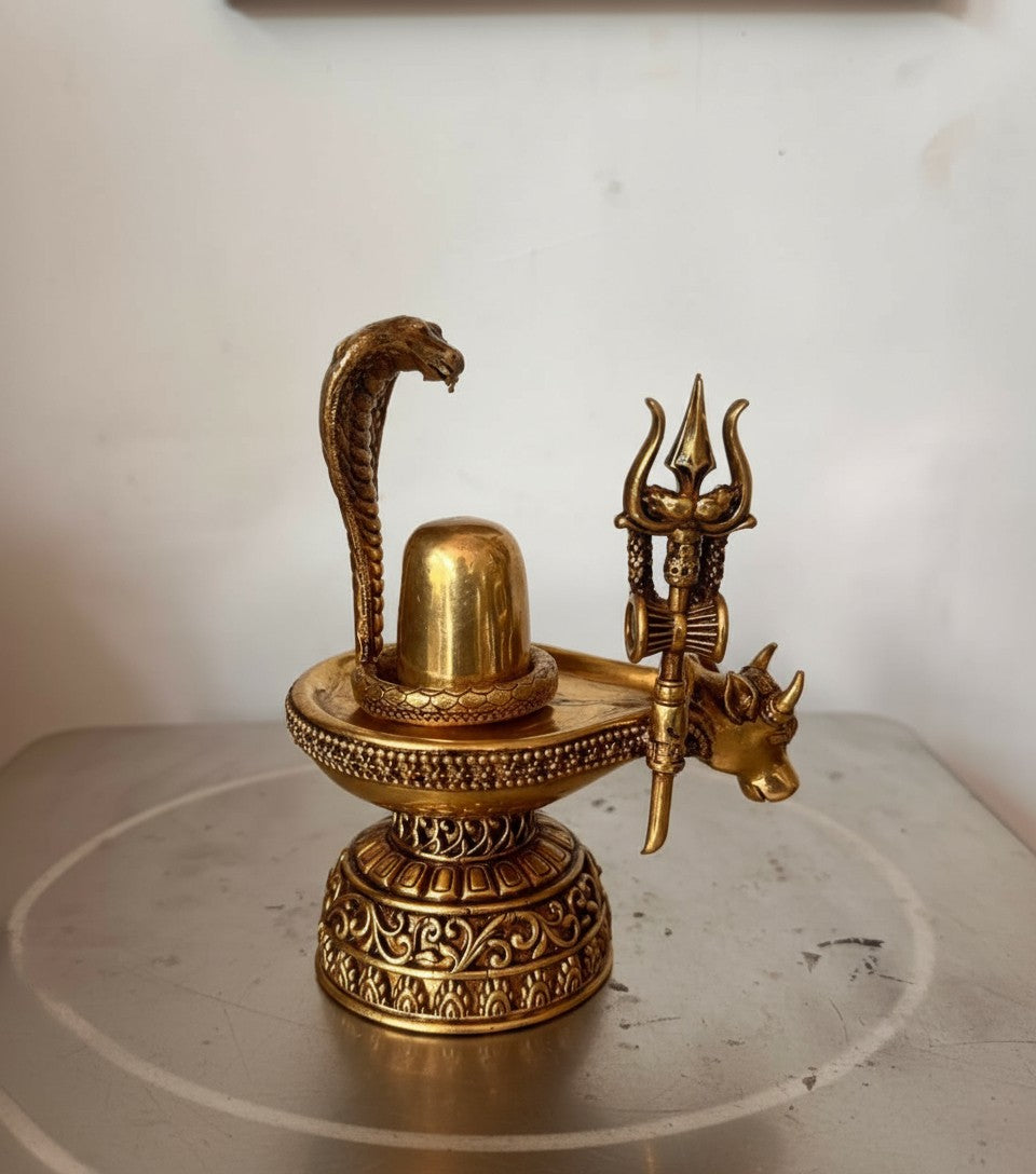 brass shivling for home temple/gift item